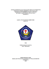 Image of Asuhan Keperawatan Pada Klien Dengan Intervensi Dukungan Proses Berduka Pada Masalah Keperawatan Berduka Pada Lansia Di RT 02 RW 14 Kelurahan Putat Jaya Surabaya